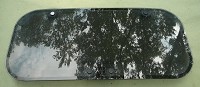 RARE AFTERMARKET SPEC-TEMP / PARAGON TEMPERED GLASS POP-UP SUNROOF GLASS PANEL W/ HANDLE 