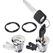 2PCS Door Lock Cylinder Keys for Ford E-150 E-250 Explorer F-150 F-250 Ranger Mountaineer Xl2Z7821990AC; XL2Z-7821990-AC ; F5TZ-1522050-BA 