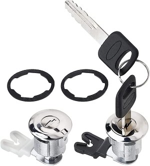 2PCS Door Lock Cylinder Keys for Ford E-150 E-250 Explorer F-150 F-250 Ranger Mountaineer Xl2Z7821990AC; XL2Z-7821990-AC ; F5TZ-1522050-BA 