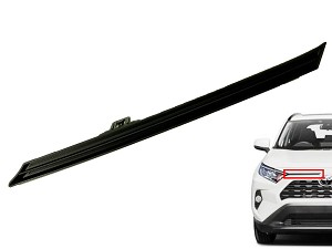 Insert Grille Right Passenger Front Bumper Insert Upper Trim RH For 19 - 22 Toyota Rav4 52123-0R050; 521230R050; 53123-42020; 5312342020 